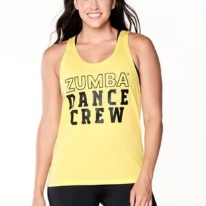 ZUMBA DANCE CREW YELLOW TANK TOP